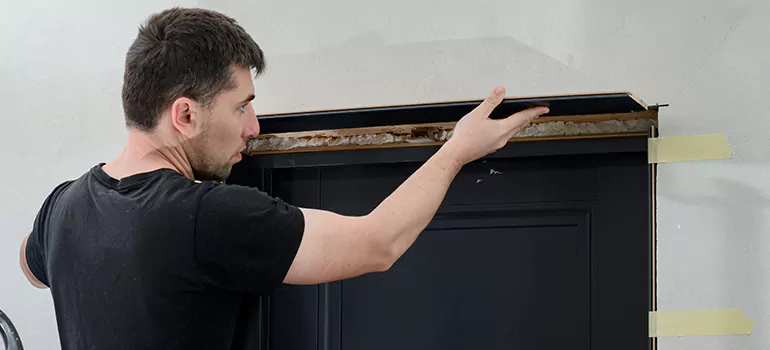 Wood Door Hole Repair in Los Gatos, CA
