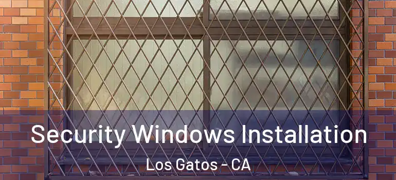  Security Windows Installation Los Gatos - CA