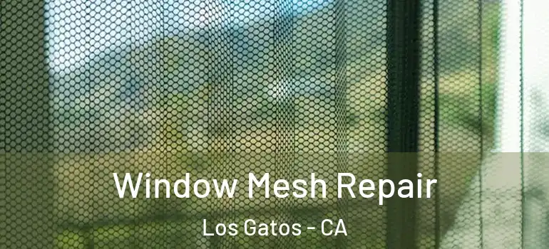 Window Mesh Repair Los Gatos - CA