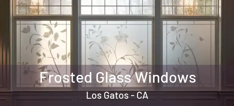  Frosted Glass Windows Los Gatos - CA